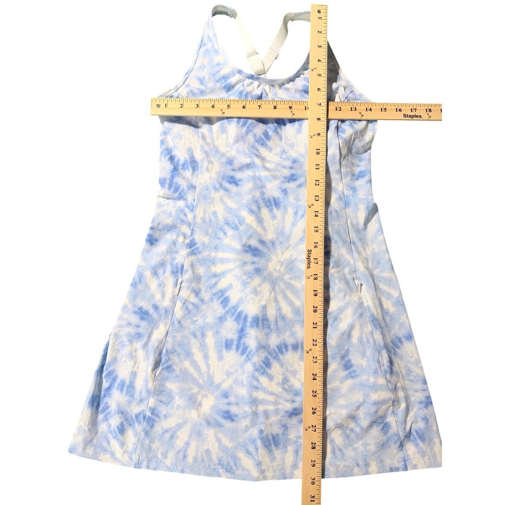 Fair Harbor Athletic Dress Sm Blue White Tie Dye Tennis Pickleball Athleisure